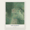 New Market, Missouri map print, the full design
