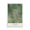 Map of Novinger, Missouri, 12 x 18 inch unframed archival matte print