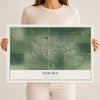 Map of Osborn, Missouri, 12 x 18 inch unframed archival matte print
