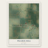 Prairie Hill, Missouri map print, the full design