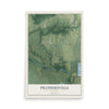 Map of Prathersville, Missouri, 12 x 18 inch unframed archival matte print