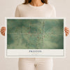 Map of Preston, Missouri, 12 x 18 inch unframed archival matte print
