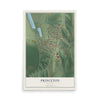 Map of Princeton, Missouri, 12 x 18 inch unframed archival matte print