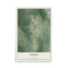 Map of Purdin, Missouri, 12 x 18 inch unframed archival matte print