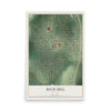 Map of Rich Hill, Missouri, 12 x 18 inch unframed archival matte print