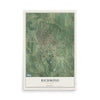 Map of Richmond, Missouri, 12 x 18 inch unframed archival matte print