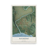 Map of Rocheport, Missouri, 12 x 18 inch unframed archival matte print
