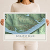 Map of Rockaway Beach, Missouri, 12 x 18 inch unframed archival matte print