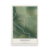 Map of Rosendale, Missouri, 12 x 18 inch unframed archival matte print