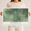 Map of Sedgewickville, Missouri, 12 x 18 inch unframed archival matte print