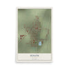 Map of Senath, Missouri, 12 x 18 inch unframed archival matte print