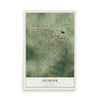 Map of Seymour, Missouri, 12 x 18 inch unframed archival matte print