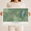 Map of St. Martins, Missouri, 12 x 18 inch unframed archival matte print