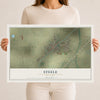 Map of Steele, Missouri, 12 x 18 inch unframed archival matte print