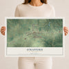 Map of Strafford, Missouri, 12 x 18 inch unframed archival matte print