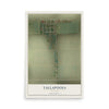 Map of Tallapoosa, Missouri, 12 x 18 inch unframed archival matte print