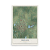 Map of Trenton, Missouri, 12 x 18 inch unframed archival matte print