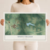 Map of Unity Village, Missouri, 12 x 18 inch unframed archival matte print