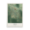 Map of Urich, Missouri, 12 x 18 inch unframed archival matte print