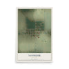 Map of Vanduser, Missouri, 12 x 18 inch unframed archival matte print