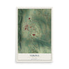 Map of Verona, Missouri, 12 x 18 inch unframed archival matte print