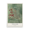 Map of Vinita Park, Missouri, 12 x 18 inch unframed archival matte print