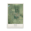 Map of Waco, Missouri, 12 x 18 inch unframed archival matte print