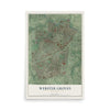 Map of Webster Groves, Missouri, 12 x 18 inch unframed archival matte print