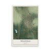 Map of Wellsville, Missouri, 12 x 18 inch unframed archival matte print