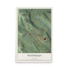 Map of Westphalia, Missouri, 12 x 18 inch unframed archival matte print