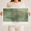 Map of Wheaton, Missouri, 12 x 18 inch unframed archival matte print