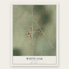 White Oak, Missouri map print, the full design