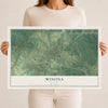 Map of Winona, Missouri, 12 x 18 inch unframed archival matte print