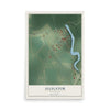 Map of Alligator, Mississippi, 12 x 18 inch unframed archival matte print