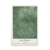 Map of Bay Springs, Mississippi, 12 x 18 inch unframed archival matte print