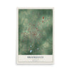 Map of Brookhaven, Mississippi, 12 x 18 inch unframed archival matte print