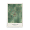 Map of Caledonia, Mississippi, 12 x 18 inch unframed archival matte print