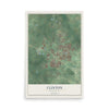 Map of Clinton, Mississippi, 12 x 18 inch unframed archival matte print
