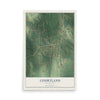 Map of Courtland, Mississippi, 12 x 18 inch unframed archival matte print