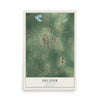 Map of Decatur, Mississippi, 12 x 18 inch unframed archival matte print