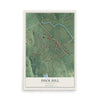 Map of Duck Hill, Mississippi, 12 x 18 inch unframed archival matte print