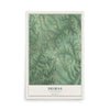 Map of Dumas, Mississippi, 12 x 18 inch unframed archival matte print