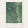 Escatawpa, Mississippi map print, the full design