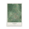 Map of Fayette, Mississippi, 12 x 18 inch unframed archival matte print