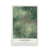 Map of Greenwood, Mississippi, 12 x 18 inch unframed archival matte print