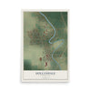 Map of Hollandale, Mississippi, 12 x 18 inch unframed archival matte print
