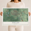 Map of Horn Lake, Mississippi, 12 x 18 inch unframed archival matte print