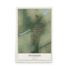 Map of Inverness, Mississippi, 12 x 18 inch unframed archival matte print