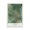 Map of Itta Bena, Mississippi, 12 x 18 inch unframed archival matte print