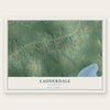 Lauderdale, Mississippi map print, the full design
